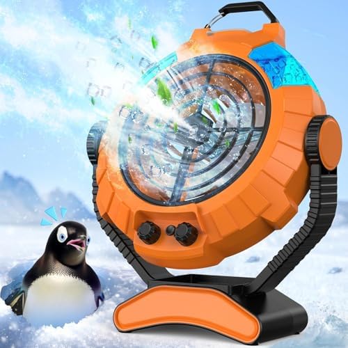 JYew Portable Air Conditioner Misting Fan with 10000mAh Battery
