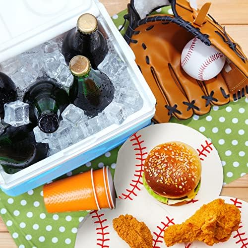 Jinei 100 Sheets Baseball Napkins 65x65 Inch