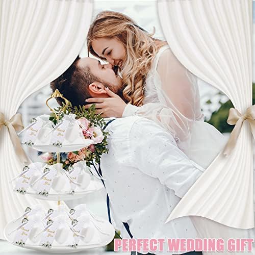 Demissle 60 Piece White Heart Soap Favors