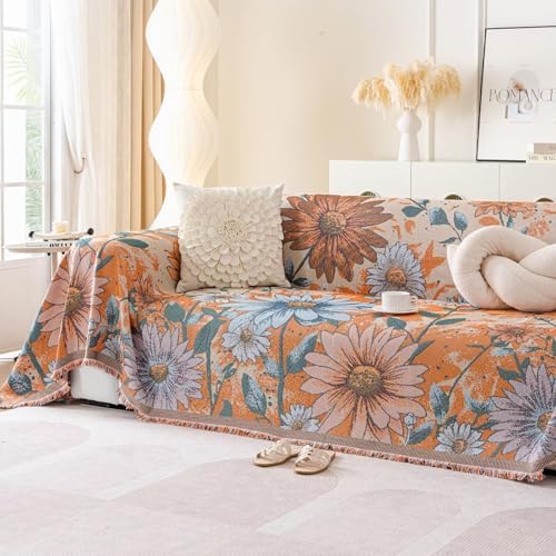 VClife Aesthetic Sofa Cover with Tassel Design
