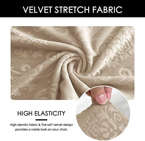 EVOLLER Velvet Embossing Criss Cross Chair Cover