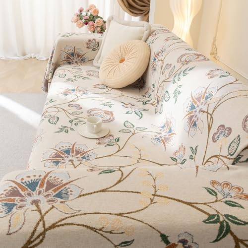 HANDONTIME French Floral Sofa Cover for Dogs