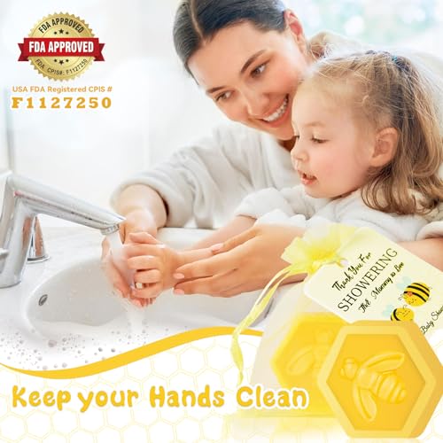 AIXIANG 50 Pcs Honeycomb Baby Shower Favors Soaps