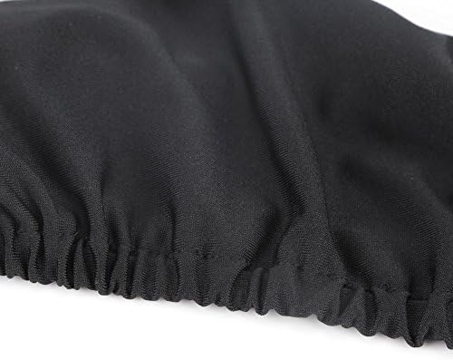 AUNMAS Computer Chair Armrest Slipcovers Set of 2 Elastic Black Protectors