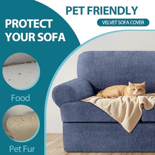 Jcones T Cushion Sofa Slipcover 3 Piece Set