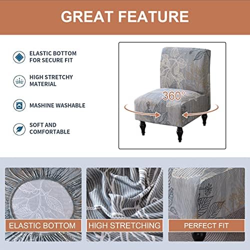 Eco-Ancheng Armless Chair Slipcover - Removable and Washable