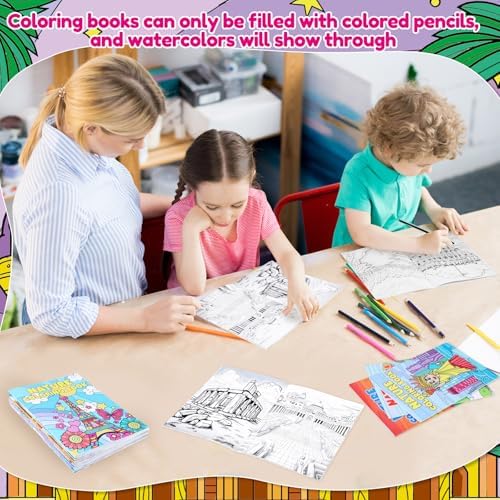 72 Pcs Landscape Coloring Book for Adults