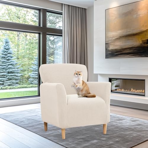 FUANGUI Stretch Armchair Slipcover with Arms for Dogs and Pets