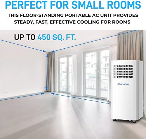 Lifemaster 12000 BTU Portable AC Unit with Digital Remote and Exhaust Kit