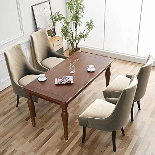 Wingback Chair Covers Set of 4 Reusable Taupe Slipcovers