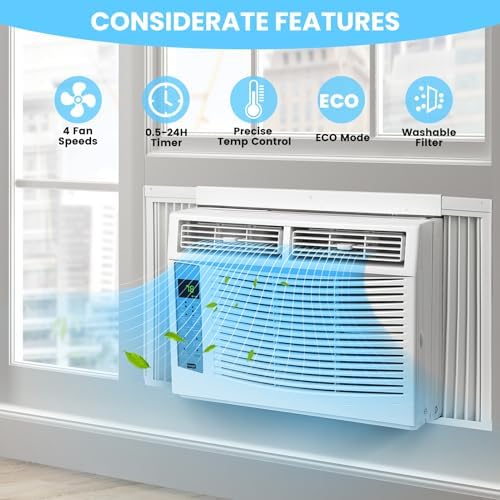 GAOMON 6000 BTU Window Air Conditioner with Remote and App Control 1