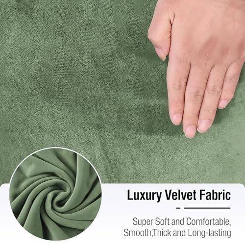 ALIECOM Velvet L Shape Sofa Cover for Corner Sectional