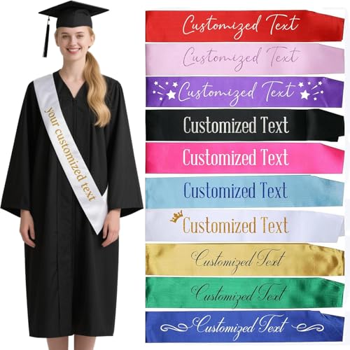 Custom Text Satin Sash for Bachelorette Parties and Pageants