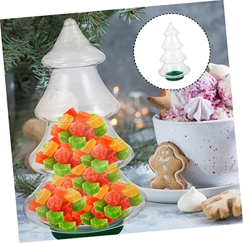PRETYZOOM Christmas Tree Candy Jar for Party Favors