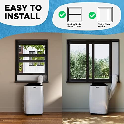8000 BTU Portable AC with Remote Control and DIY Kit
