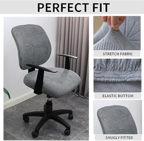 CEYISZHU 2-Piece Stretchable Computer Chair Cover Set
