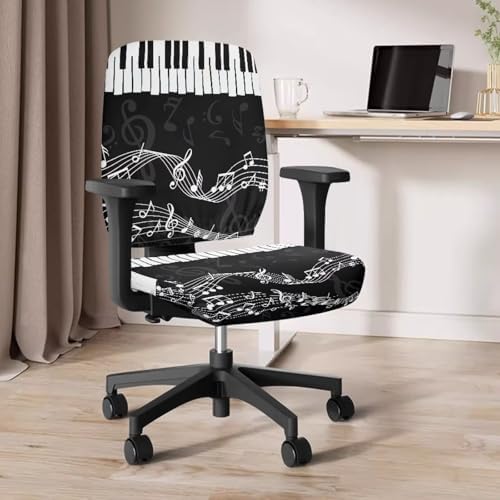 Jeiento Music Notes Chair Covers for Office and Gaming Chairs