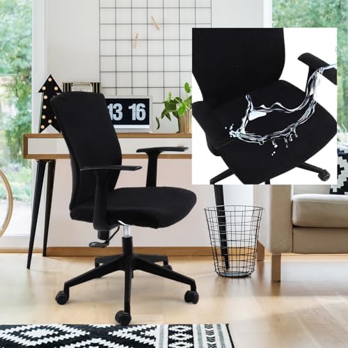 Moukeren 4 Pack Office Chair Covers Set Stretchable Removable