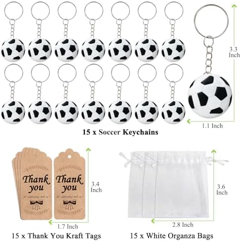 KeeStar 45 Pack Keyring Party Favor Sets