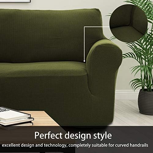 Sapphire Home 2-Piece Sofa and Loveseat Slipcovers Set Green