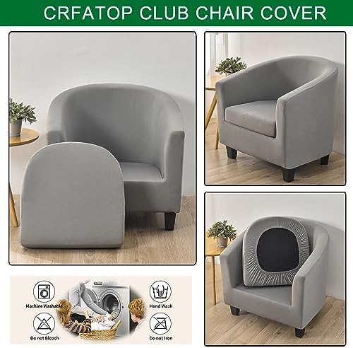 CRFATOP 2-Piece Club Chair Slipcover with Floral Pattern