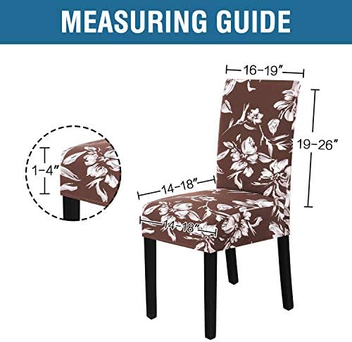 HVERSAILTEX Stretch Dining Chair Covers Set of 6