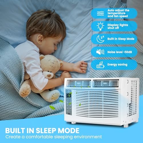 GAOMON 6000 BTU Window Air Conditioner with Remote and App Control 1