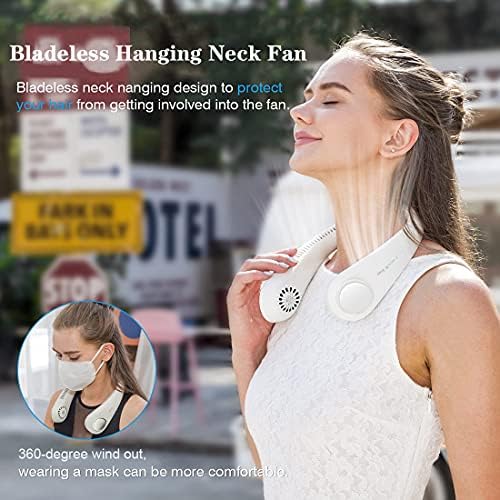 Portable Air Conditioner Neck Fan with 3 Speeds and USB Charging