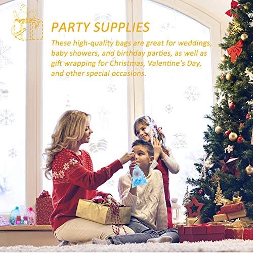 100PCS 4x6 Inch Organza Drawstring Gift Bags for Wedding Favors