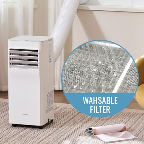 Keystone 8500 BTU Portable Air Conditioner with Dehumidifier and Remote Control