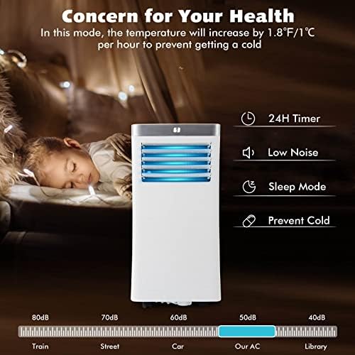 GOFLAME 10000BTU Portable AC with 3-in-1 Function and Remote Control