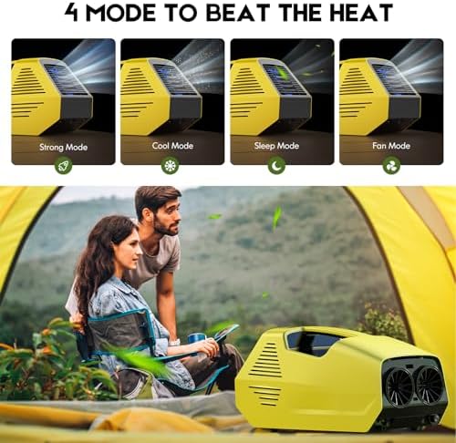 Pluralla Portable AC 2380BTU Rapid Cooling Yellow