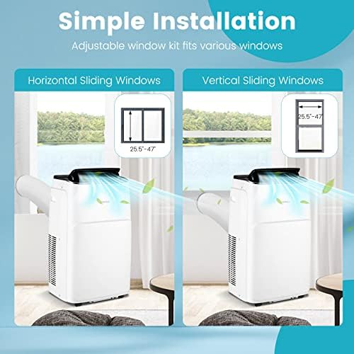 COSTWAY 13000 BTU Portable Air Conditioner with 4 Modes and Smart WiFi