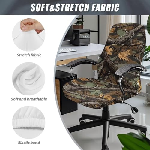 Wanyint Camo Hunting Chair Cover for Office Chairs