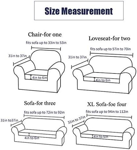 Lovskoo Stretch Sofa Covers for 2 Seats Pet Friendly