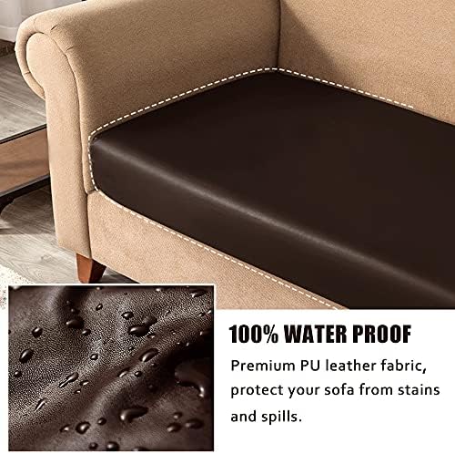 NC HOME PU Leather Sofa Cushion Covers Set