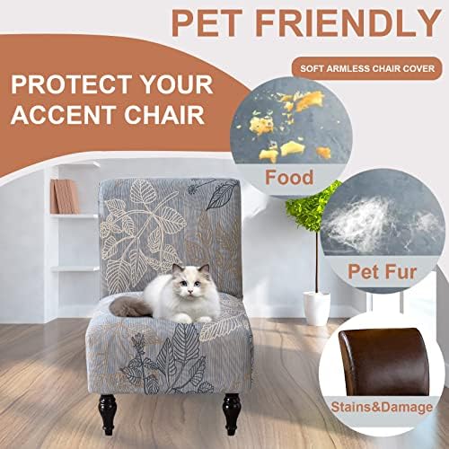 Eco-Ancheng Armless Chair Slipcover - Removable and Washable