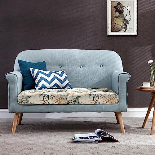 Fuloon Sofa Cushion Covers 2 PCS Stretch Printed Slipcovers