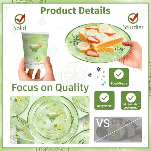 171 Pcs Margarita Party Tableware Set with Decor