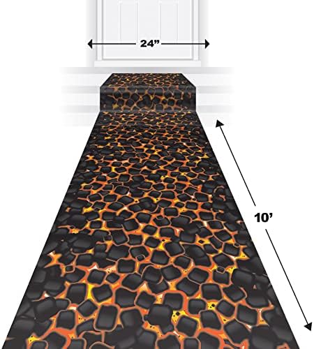 Beistle Hot Coals Aisle Runner 24x10ft