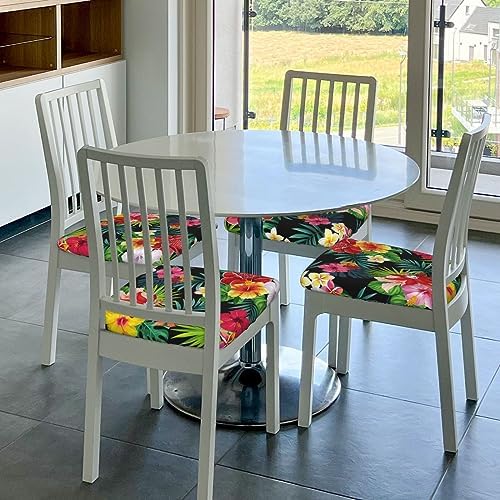 Hawaiian Floral Stretch Dining Chair Covers Set of 4