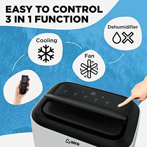 8000 BTU Portable AC with Remote Control and DIY Kit