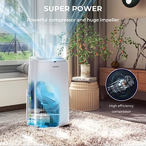 Costway 9000 BTU Portable Air Conditioner with Fan Dehumidifier