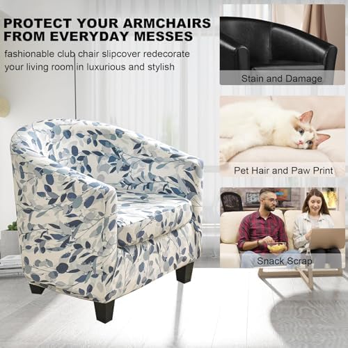 CRFATOP 2 Piece Armchair Slipcover with Elastic Bottom