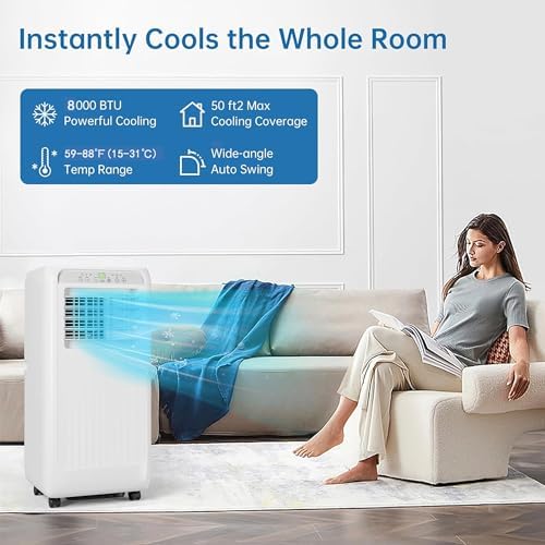 Takywep 8000BTU Portable AC 4-in-1 Unit