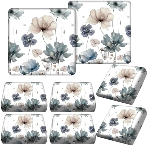 Hosuly 8 Pcs Spring Wildflower Sofa Cushion Covers