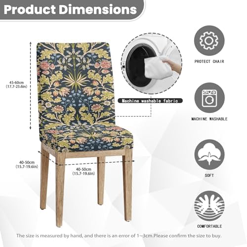 LIZIMI William Morris Stretch Chair Covers 2 Pack