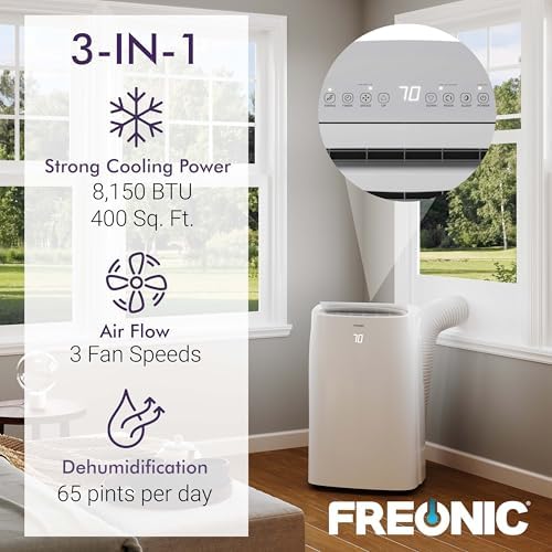 Freonic FHCP081AKR 8150 BTU Portable Air Conditioner White