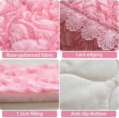 Pink Rose Pattern Sofa Slipcover 355X60