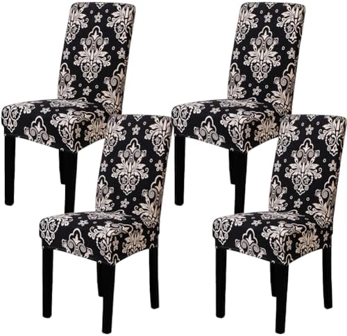 Meioro Stretch Chair Covers Set of 4 Dining Room
